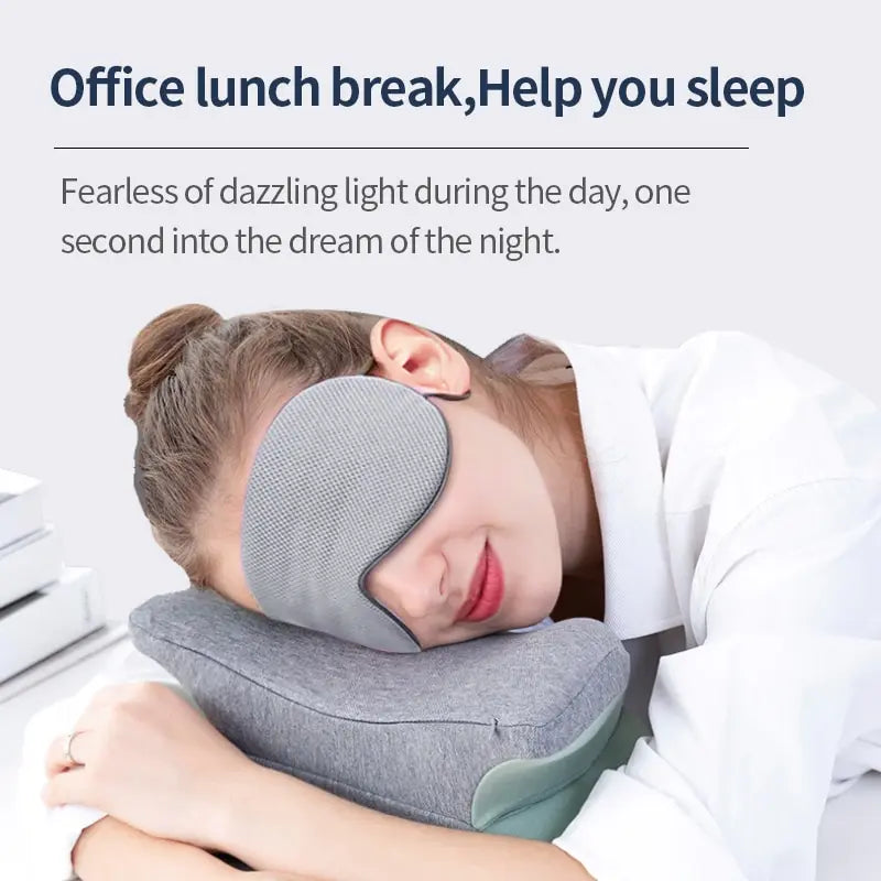 Ice Silk Sleep Mask – Breathable, Adjustable & Light-Blocking