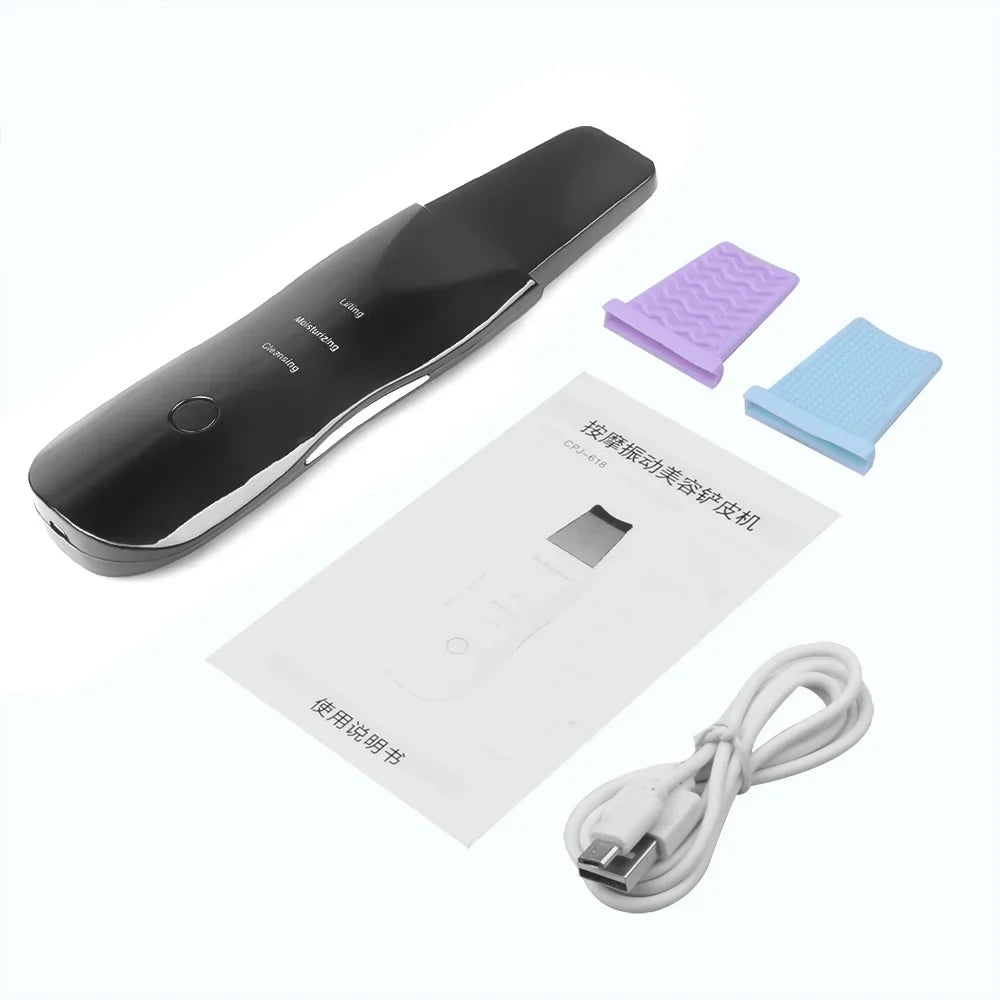 Ultrasonic Facial Skin Scrubber – Ion Deep Cleansing & Exfoliation Device UK