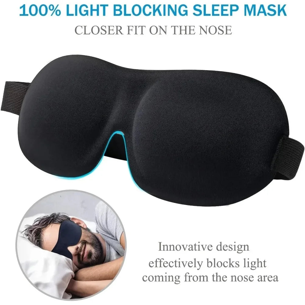 3D Sleep Mask – Total Blackout Eye Mask for Deep Sleep & Travel