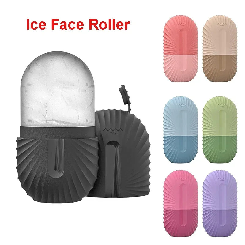 Ice Face Roller – Silicone Facial Massage Tool for Puffiness & Pore Tightening UK