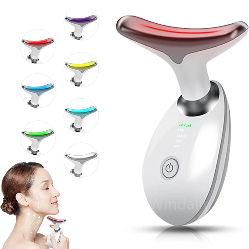 7-Colour LED Neck & Face Lifting Beauty Device