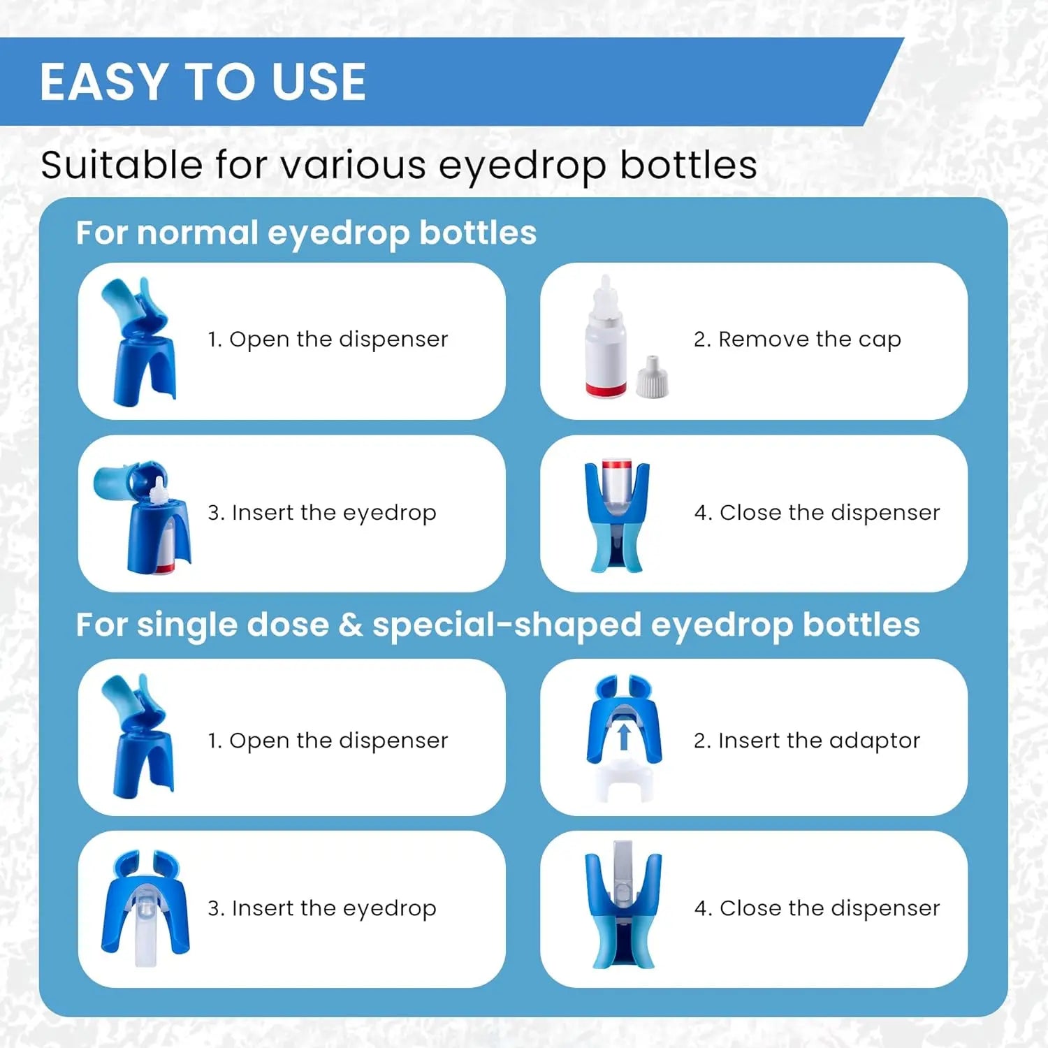 Eye Drop Applicator – No-Mess, No-Touch Eye Drop Guide