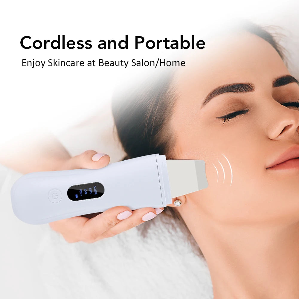 4-Mode Ultrasonic Skin Spatula & Facial Lifting Device – Anti-Ageing Tool UK