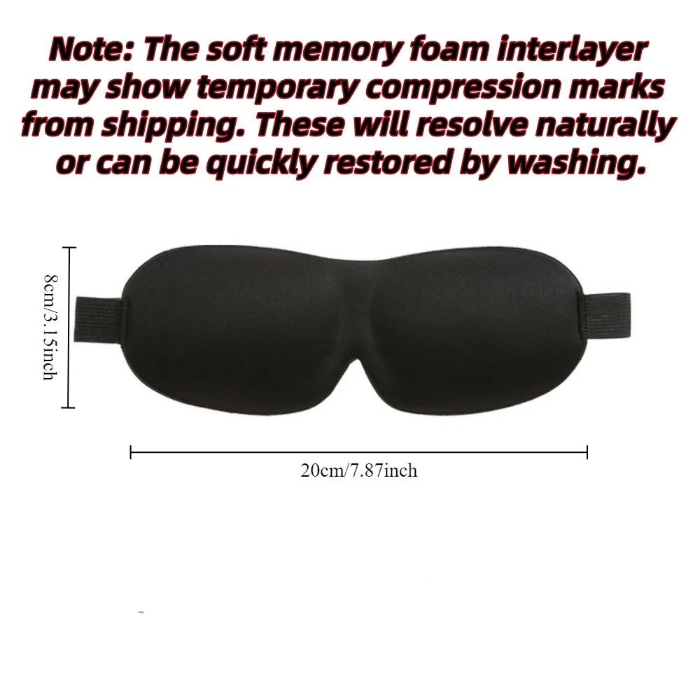 3D Sleep Mask – Total Blackout Eye Mask for Deep Sleep & Travel
