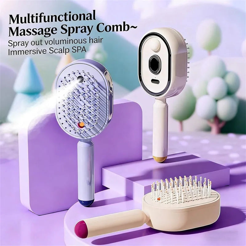 3-in-1 Electric Spray Scalp Massage Comb