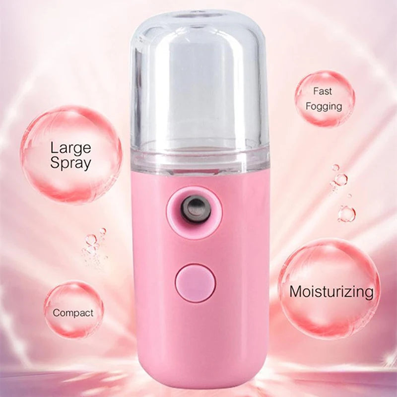 Nano Mist Face Sprayer – Portable USB Facial Humidifier