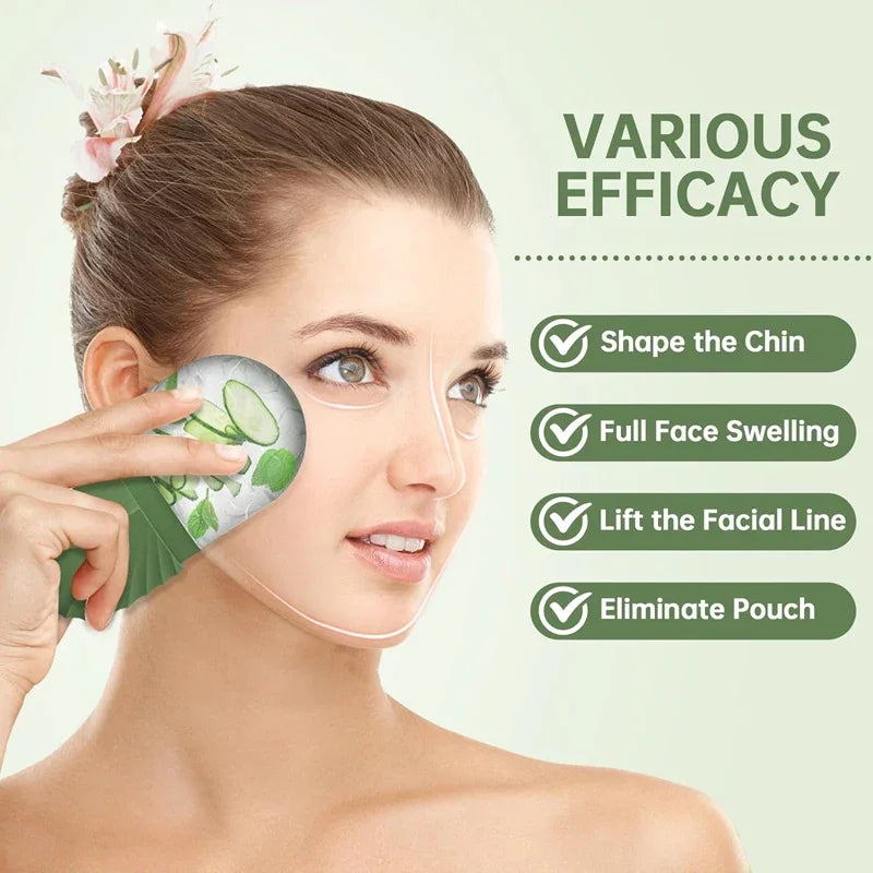 Ice Face Roller – Silicone Facial Massage Tool for Puffiness & Pore Tightening UK