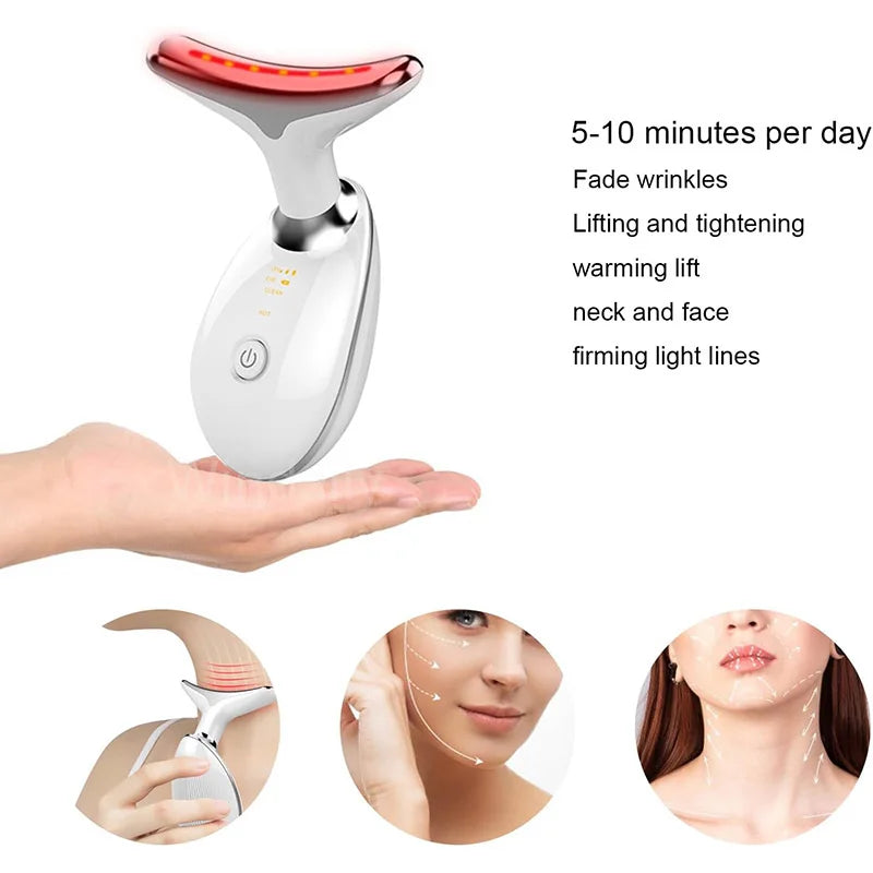 7-Colour LED Neck & Face Lifting Beauty Device