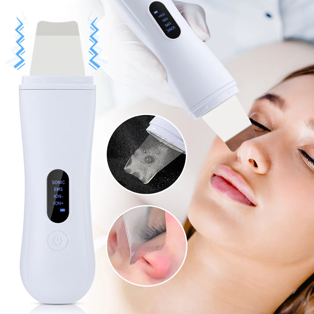 4-Mode Ultrasonic Skin Spatula & Facial Lifting Device – Anti-Ageing Tool UK