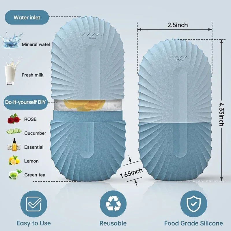 Ice Face Roller – Silicone Facial Massage Tool for Puffiness & Pore Tightening UK
