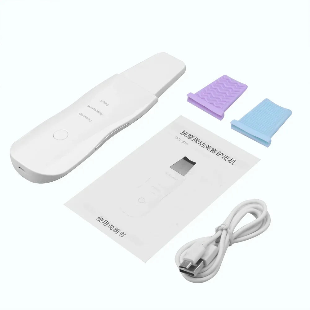 Ultrasonic Facial Skin Scrubber – Ion Deep Cleansing & Exfoliation Device UK