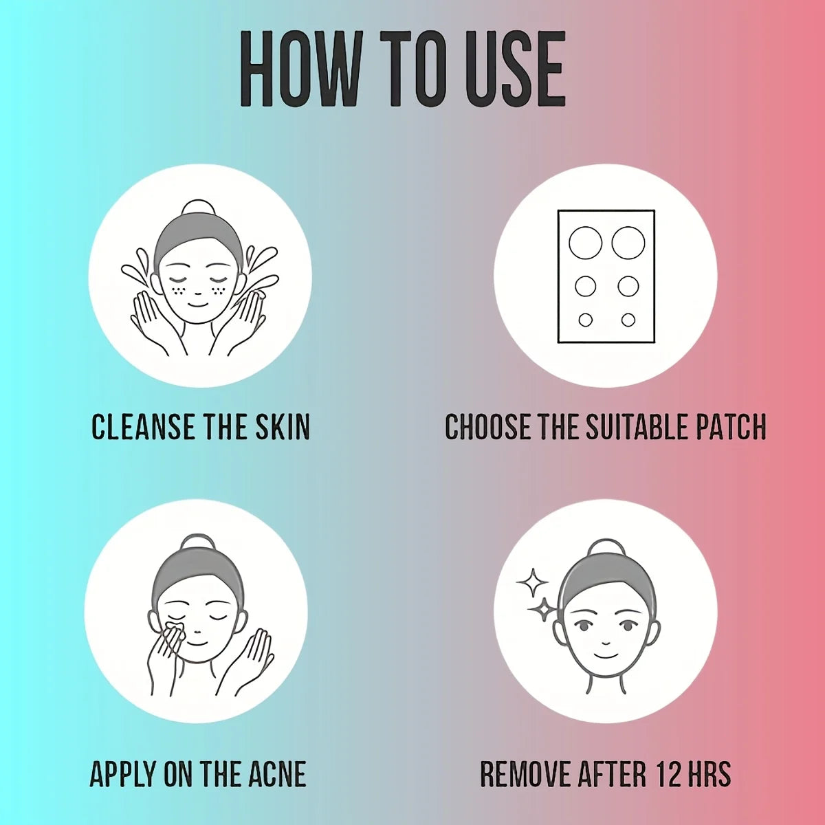 Star-Shaped Pimple Patches – 432 Pack | Acne Spot Treatment UK