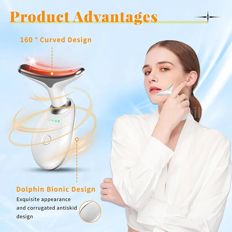 7-Colour LED Neck & Face Lifting Beauty Device
