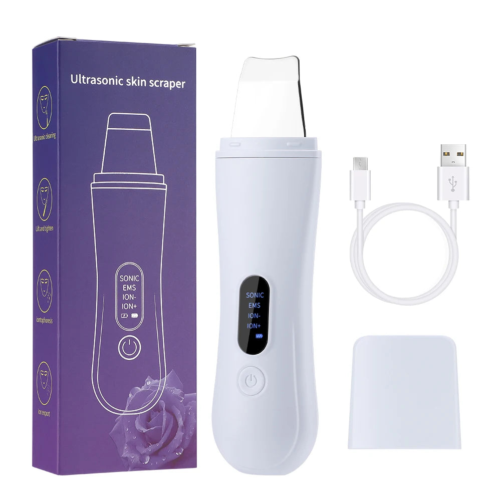 4-Mode Ultrasonic Skin Spatula & Facial Lifting Device – Anti-Ageing Tool UK