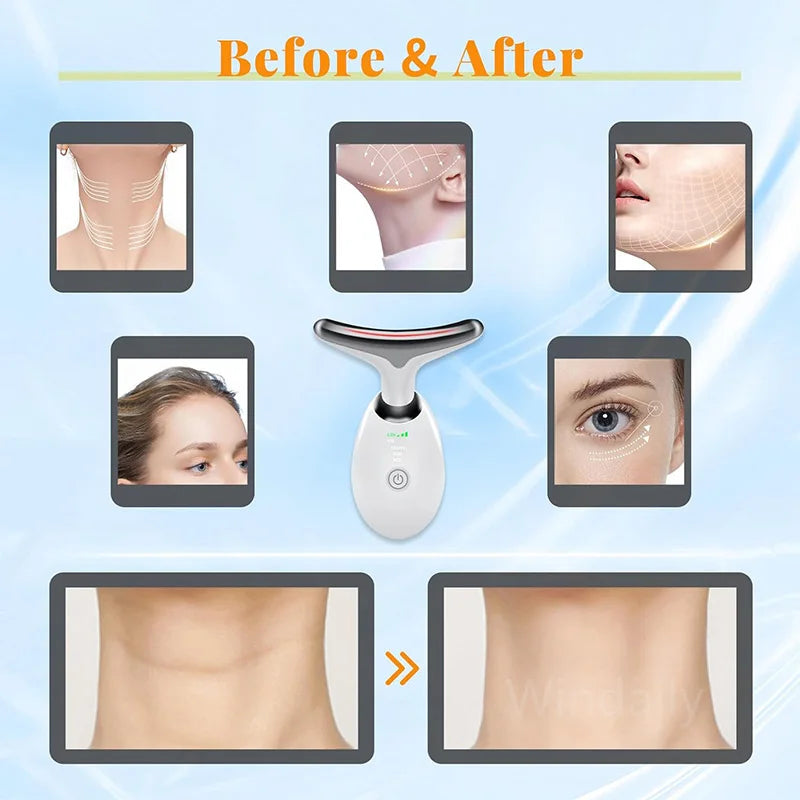 7-Colour LED Neck & Face Lifting Beauty Device