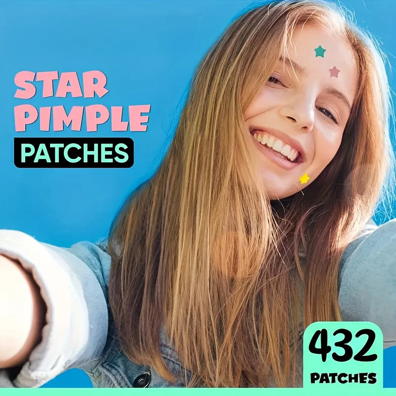Star-Shaped Pimple Patches – 432 Pack | Acne Spot Treatment UK